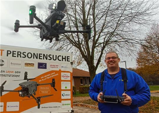 Markus Möller konnte erfolgreich Spenden für sein ehrenamtliches Projekt sammeln und damit die Drohne anschaffen.