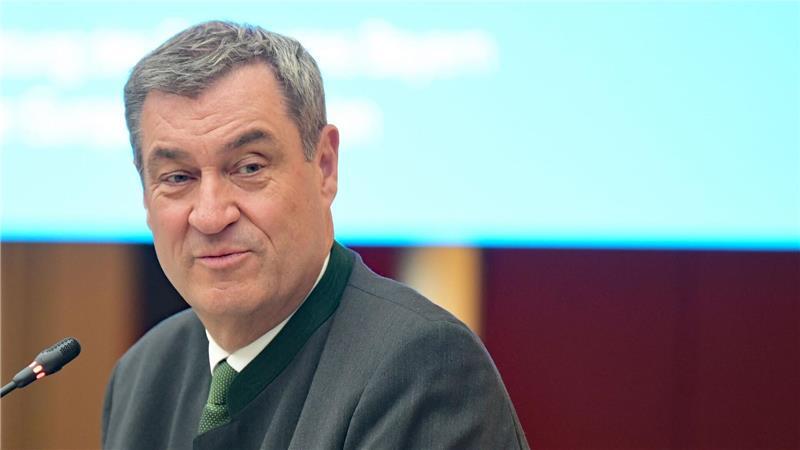 Markus Söder kommentiert in Brüssel die US-Pläne.