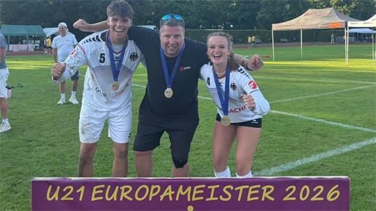 Marvin Becker, Marco Bartsch und Emilia Schwarz sind neue Europameister geworden.