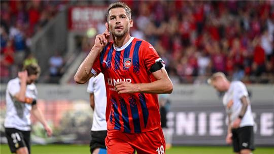 Marvin Pieringer jubelt nach seinem Treffer zum 1:0.
