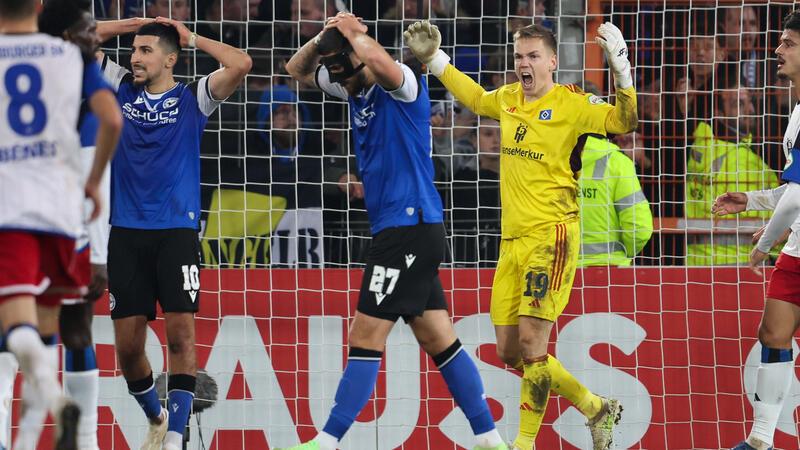Torwart-Nobody beschert HSV Sieg im Elfer-Krimi Matheo Raab (rechts) kommt beim HSV bislang nur im DFB-Pokal zum Einsatz.