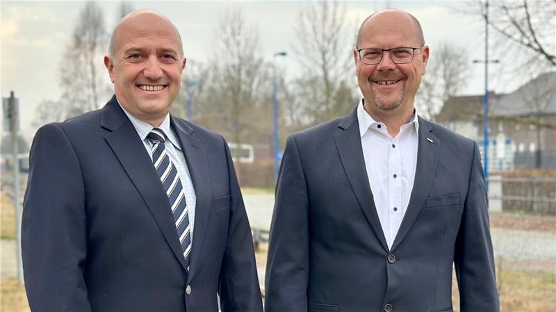 Doppelspitze: EVB stellt Geschäftsführung neu auf Matthias Herten (links) und Christoph Grimm: die neue Doppelspitze der EVB am Standort Zeven.