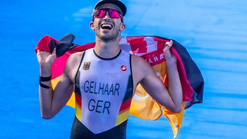 Max Gelhaar hat Silber im Triathlon gewonnen.