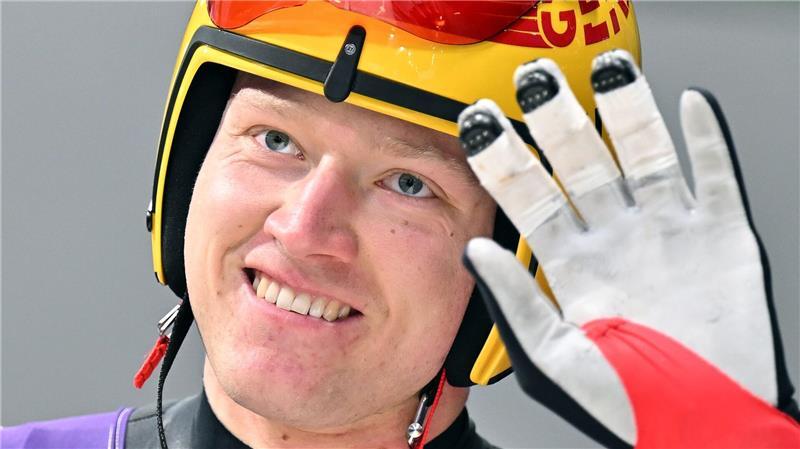 Max Langenhan fährt in den ersten drei Läufen dreimal Bahnrekord. 