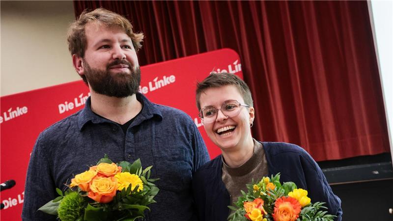 Max Petermann und Anna Fischer wurden als Landesvorstandssprecher der Bremer Linken gewählt.