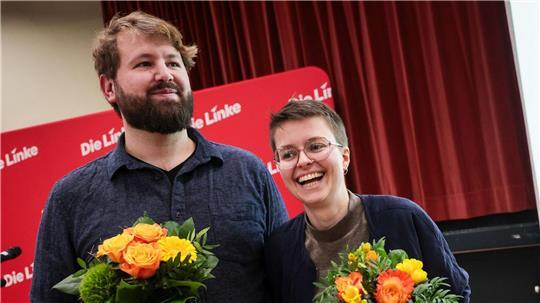Max Petermann und Anna Fischer wurden als Landesvorstandssprecher der Bremer Linken gewählt.