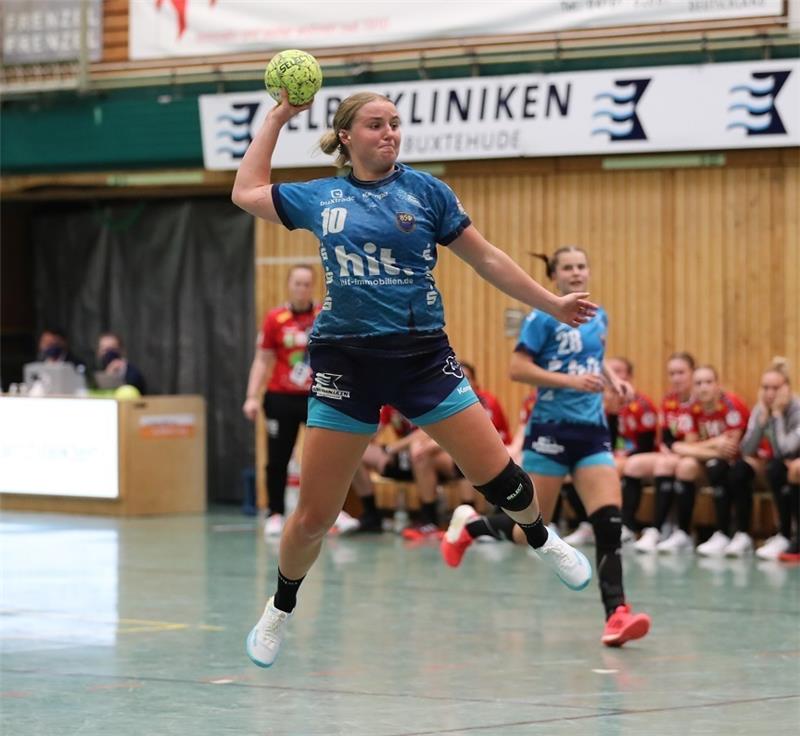 BSV macht nächste Vertragsverlängerung perfekt: Kreisläuferin Mühlner bleibt Maxi Mühlner erzielte bisher 14 Tore in sieben Spielen für den BSV. Foto: Dieter Lange