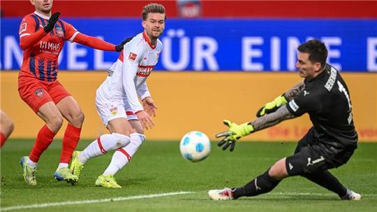 Maximilian Mittelstädt ist Torschütze für den VfB in Heidenheim.