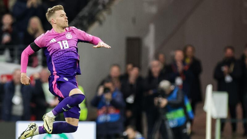 Nagelsmanns Frühstücks-Analyse: Major Mittelstädt hebt ab Maximilian Mittelstädt jubelt nach seinem Premierentreffer im DFB-Trikot.