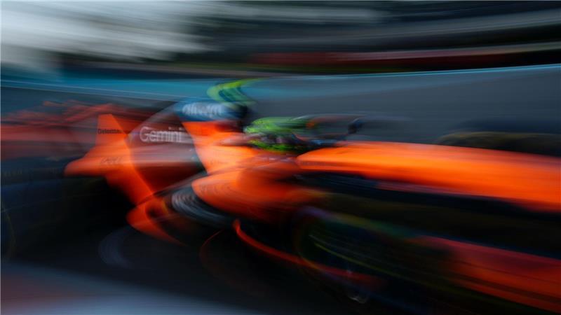 McLaren-Pilot Lando Norris beim Sprint-Qualifying in Miami.