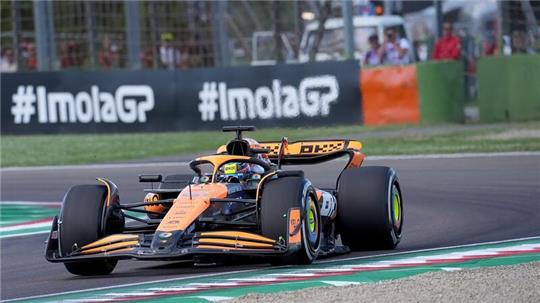 McLaren-Pilot Oscar Piastri fuhr im Abschlusstraining in Imola die schnellste Zeit.