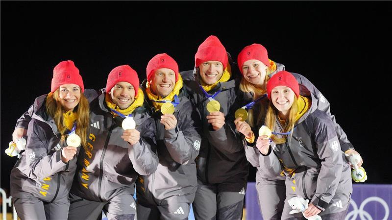 Medaillenbank Eiskanal: Die Rodlerinnen und Rodler lieferten mit Skeleton- und Bobteams die meisten Medaillen. (Archivbild)