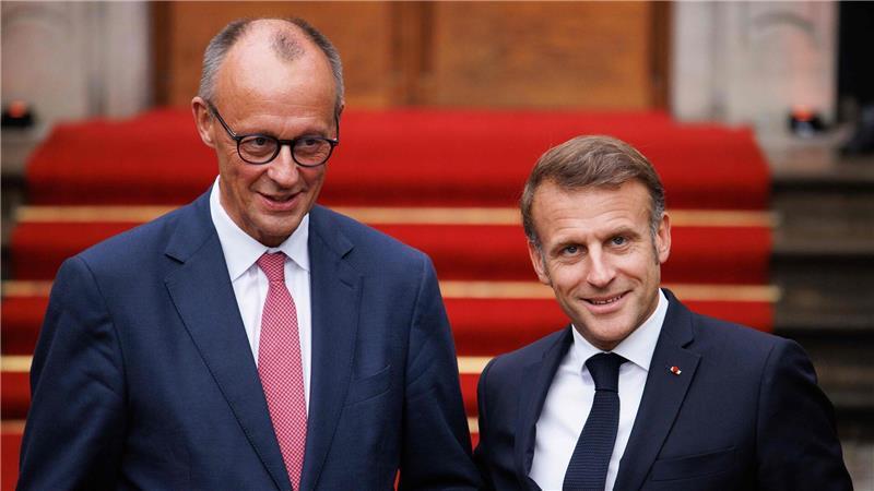 Zollstreit: Merz und Macron zu Gegenmaßnahmen bereit Mehr als drei Stunden sprachen Merz und Macron in der Berliner Villa Borsig miteinander.