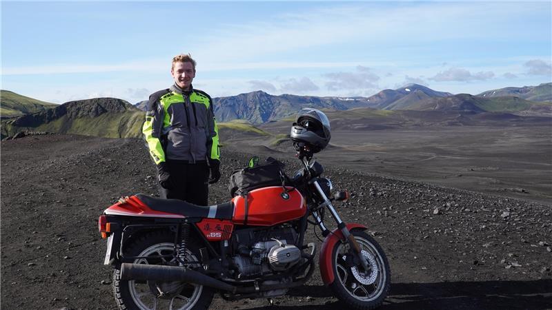 Merten Gillen in Landmannalaugar im Südwesten Islands.