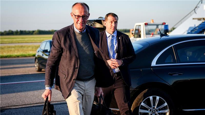 Merz auf dem Weg nach Washington