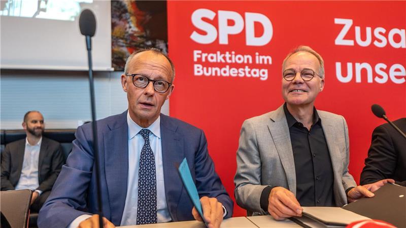 Merz bei der SPD-Fraktion