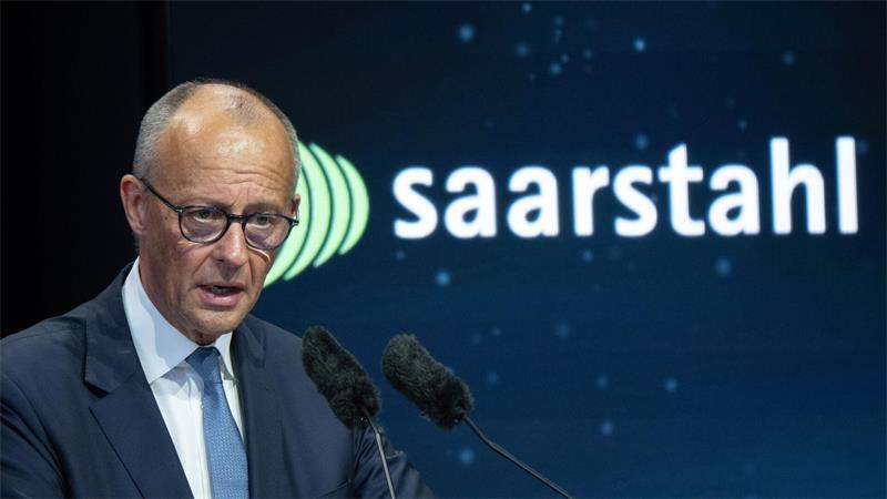 Merz bekennt sich zur Stahlindustrie in Deutschland
