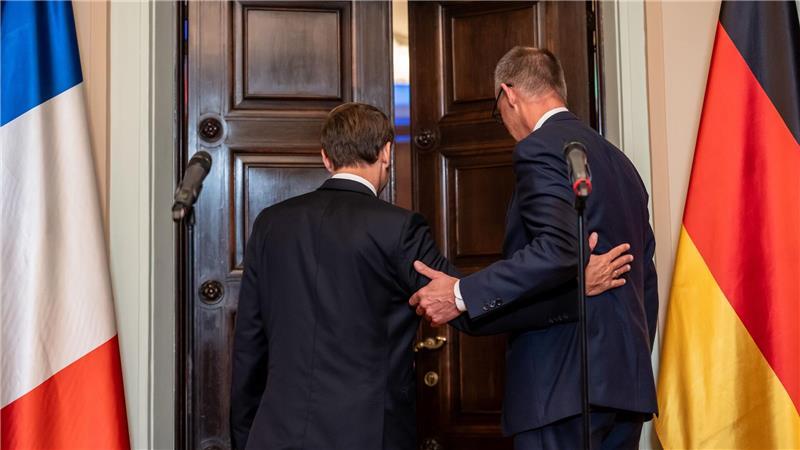 Merz deutet mögliche Einigung im Zollstreit an Merz deutet bei Macron-Besuch mögliche Einigung im Zollstreit an