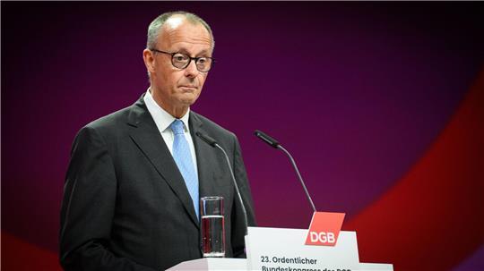Merz drang beim DGB-Kongress mit seinen Reformappellen nicht durch.