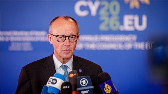 Merz macht zum Beginn des EU-Gipfels eine klare Ansage zum Haushalt.