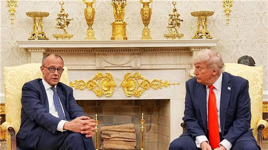 Merz trifft Trump bald wieder in Washington. (Archivbild)