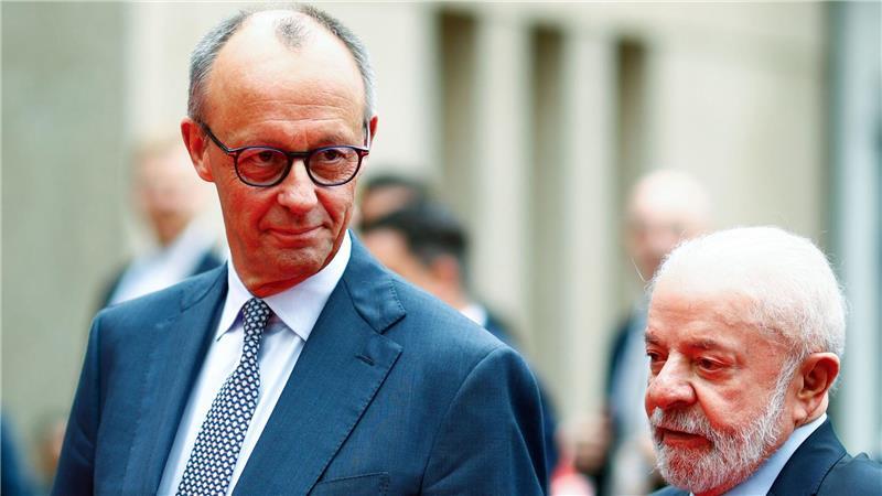 Merz und Lula trafen sich bereits Sonntagabend zu einem Gespräch unter vier Augen.