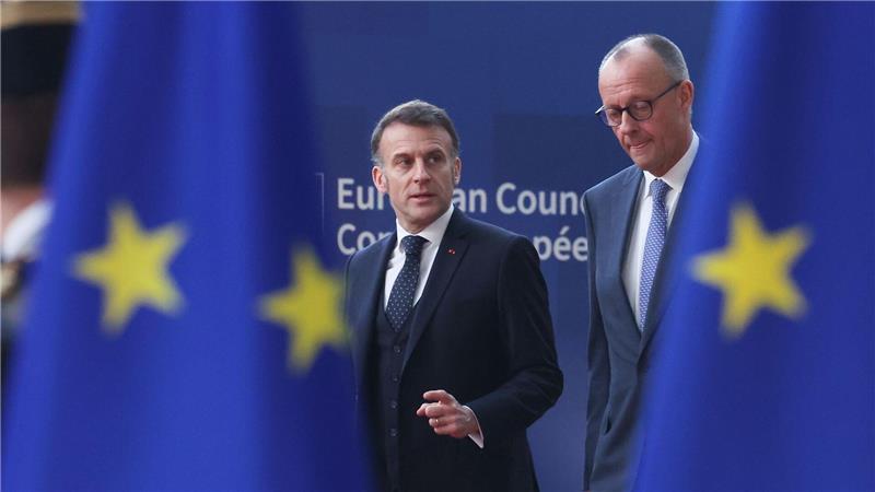 Merz und Macron beim EU-Gipfel in Brüssel