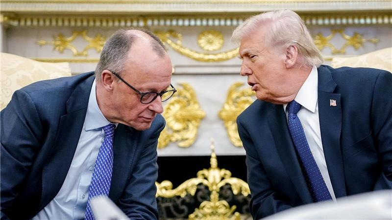Wie angeschlagen ist der Außenkanzler nach der UN-Pleite? Merz und Trump: Das Verhältnis der beiden ist inzwischen deutlich abgekühlt. (Archivbild)