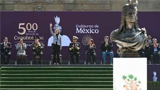 Mexiko hält den letzten Azteken-Herrscher für einen Helden gegen die Fremdherrschaft - nun hat das Land mit Donald Trump zu kämpfen.