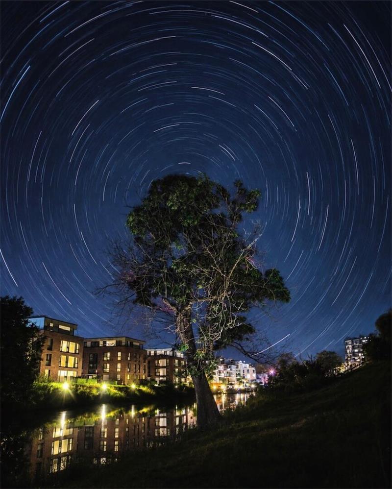 Er trifft den Nerv der Millennials: Stader Hobbyfotograf geht viral Michael Gos entdeckt gerne neue Perspektiven und bearbeitet seine Fotos aufwendig nach. Hier steht ein Baum in der Nähe der Stader Hafencity im Fokus.