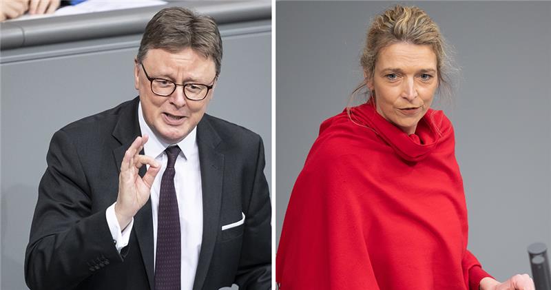 Bewerber-Rekord: Im Kreis Harburg wird es spannend Michael Grosse-Brömer und Svenja Stadler. Fotos: dpa (Gateau/Soeder)