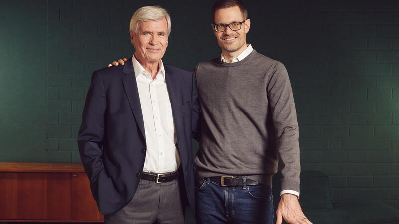 Michael Otto mit sein Sohn Benjamin.