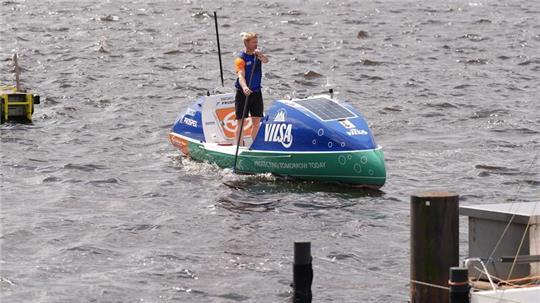 Michael Walther will im Herbst 2025 allein und ohne Hilfe den Atlantik auf einem Offshore-Stand-up-Paddle-Board überqueren.