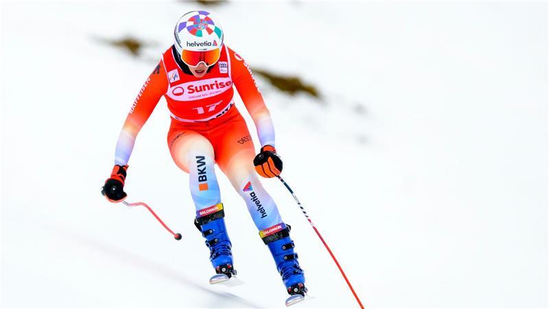 Ski-Ass Gisin stürzt schwer: Halswirbelsäule verletzt Michelle Gisin ist eine der erfahrensten Ski-Asse im Weltcup.
