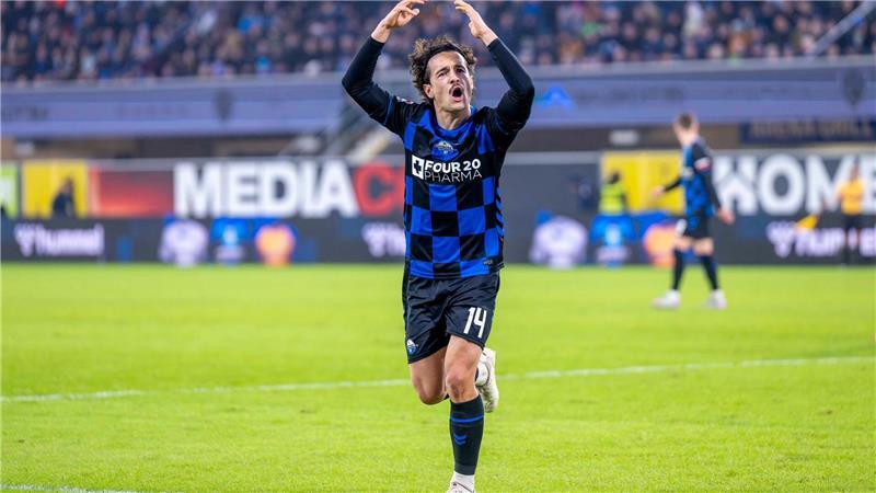 Mika Baur brachte die Paderborner mit dem 1:2-Anschlusstreffer zurück ins Spiel.