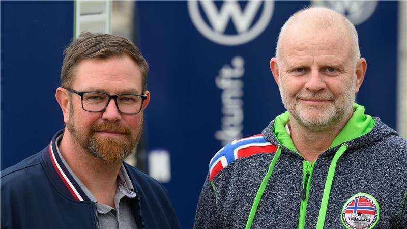 Mike Rösler und Mario Albert kämpfen als Betriebsräte in Zwickau für die Beschäftigten. 
