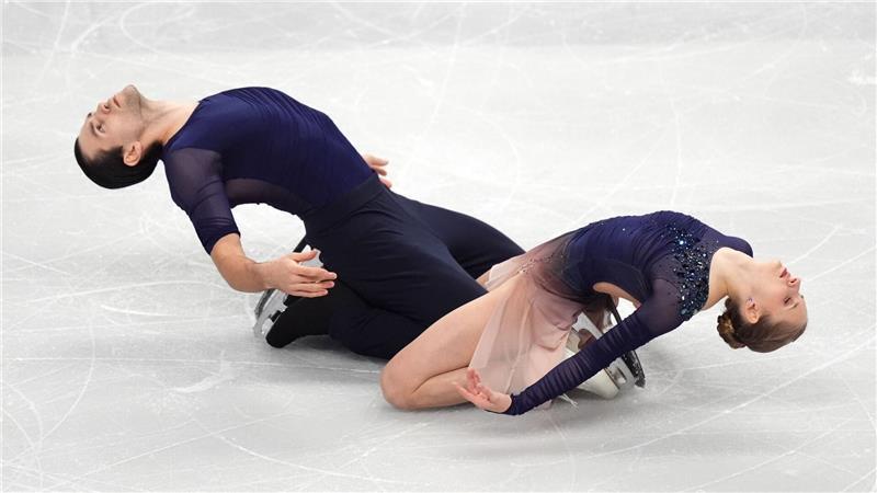 Minerva Hase (r) und Nikita Volodin mussten sich bei der EM mit Silber begnügen.