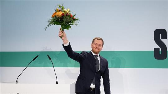 Ministerpräsident Michael Kretschmer wurde mit 94,8 Prozent der Stimmen wie erwartet auf Platz eins der CDU-Landesliste gewählt.