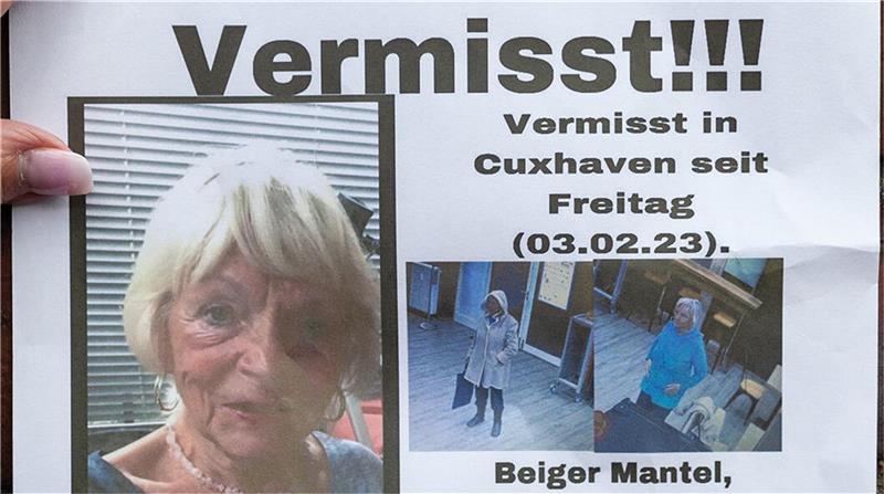 Mit Flugblättern wie diesem hat die Familie nach der verschwundenen Heide Howind aus Cuxhaven gesucht. Foto: Heike Leuschner