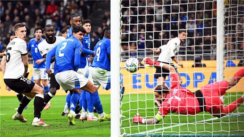 Mit dem Kopf zur Stelle: Leon Goretzka erzielt das deutsche Siegtor. 