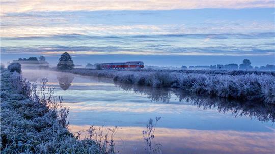 Mit dem Moorexpress nach Worpswede.
