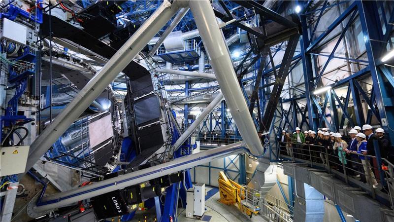 Hochmodernes Observatorium begeistert Steinmeier Mit dem Observatorium auf dem Berg Paranal gelang unter anderem das erste Bild eines Exoplaneten.