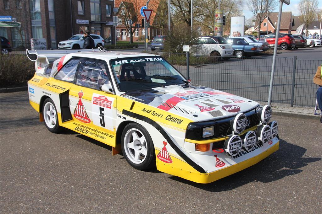 Mit dem „Ur-Quattro S1“ feierte der deutsche Rallye-Weltmeister Walter Röhrl zah...