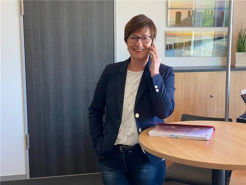 Mit der Buxtehuder Bürgermeisterin telefonierte Wolfgang Stephan am Mittwochmittag.