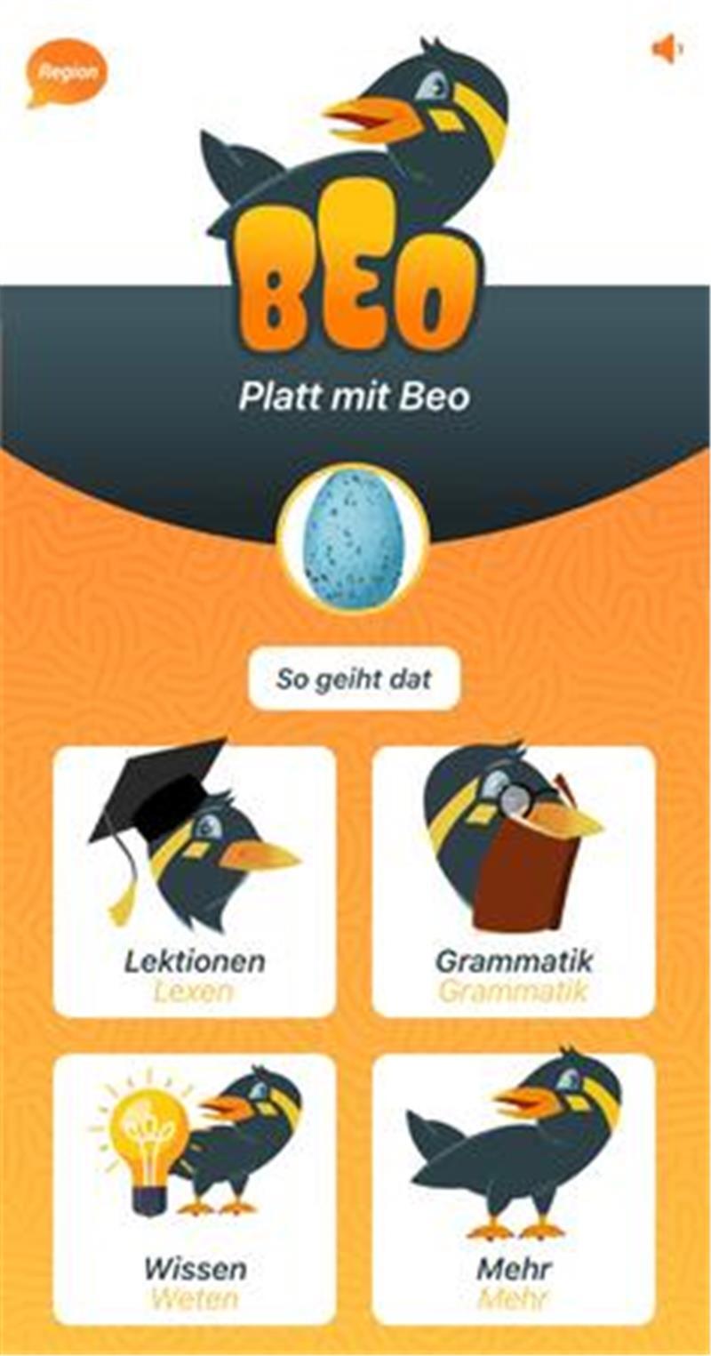 Mit der kostenlosen Beo-App können Kinder und Erwachsene Plattdeutsch lernen.