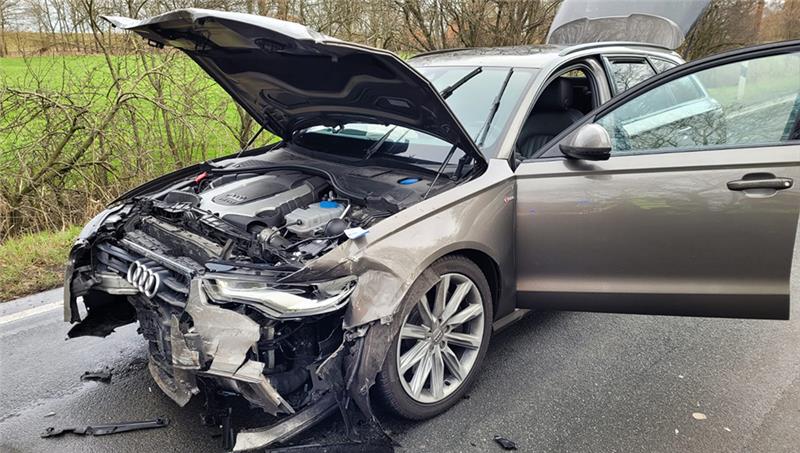 Mit diesem Audi verursachte eine Staderin einen Unfall. Ihr Bluttest ergab 2,9 Promille. Foto: Polizei