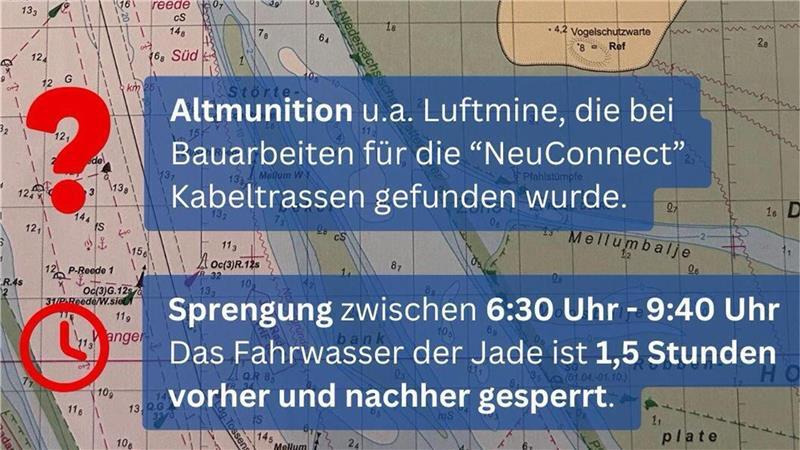 Mit dieser Grafik warnte das Wasser- und Schifffahrtsamt in Sozialen Netzwerken.
