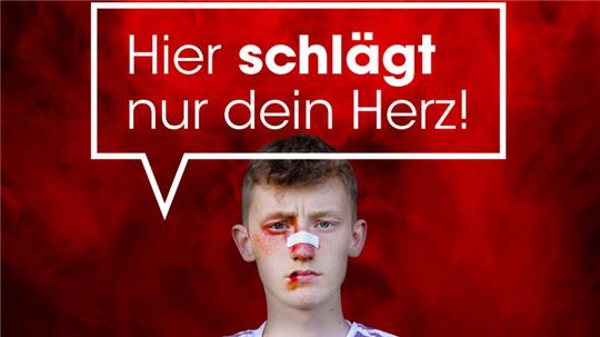 Mit dieser Kampagne sensibilisiert der Fußballkreis Vechta in Sachen Gewalt auf dem Fußballplatz.