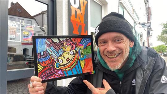 Mit einer gemeinsamen Ausstellung im Isovinyl bringt der Buxtehuder Künstler Dirk Vorndamme die Werke von Lily an die Öffentlichkeit.