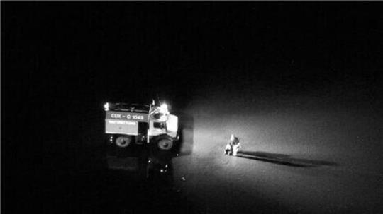 Mithilfe einer Drohne mit Wärmebildkamera wurde der vermisste Mann in der Nacht von Freitag auf Sonnabend etwa 1,3 Kilometer vom Sandstrand entfernt im Wattenmeer entdeckt. Foto: DLRG Cuxhaven